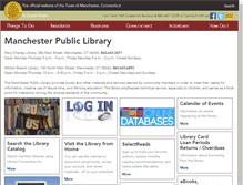 Tablet Screenshot of library.townofmanchester.org